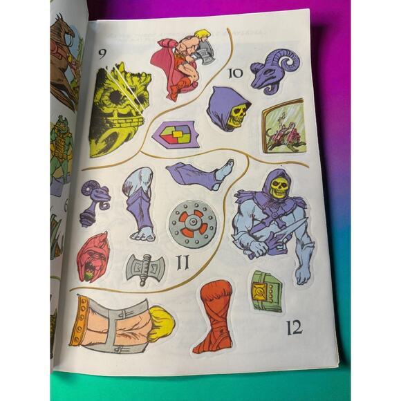 Masters of the Universe Sticker Fun Book Whitman 1980s He-Man MOTU Unused - Picture 4 of 5
